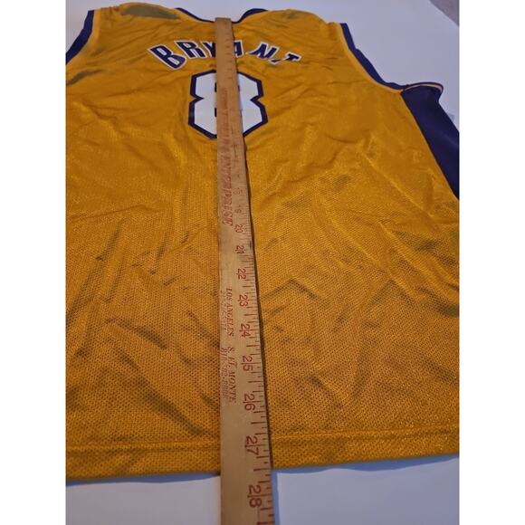 Vintage 90s Champion Los Angeles Lakers Kobe Bryant Jersey #8 Sz 40 Made Korea - Picture 10 of 10